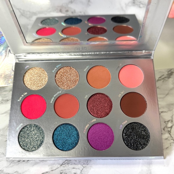 Pur Festival 2.0 12-Piece Pressed Pigments Eyeshadow Palette NIB - Picture 8 of 12